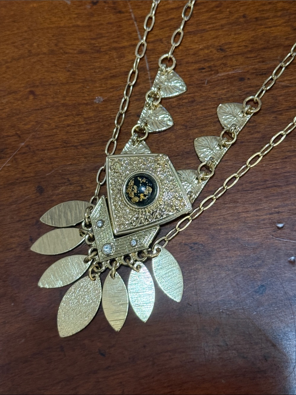 Gold-Tone Boho Geometric Statement Necklace from Anthropologie!!🔥🔥🔥 - Picture 12 of 16